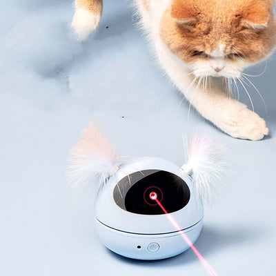 AI Rotating Feather Cat Toy β Electric Interactive Wand