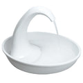 Pet water fountain fresh flowing dispenser in White