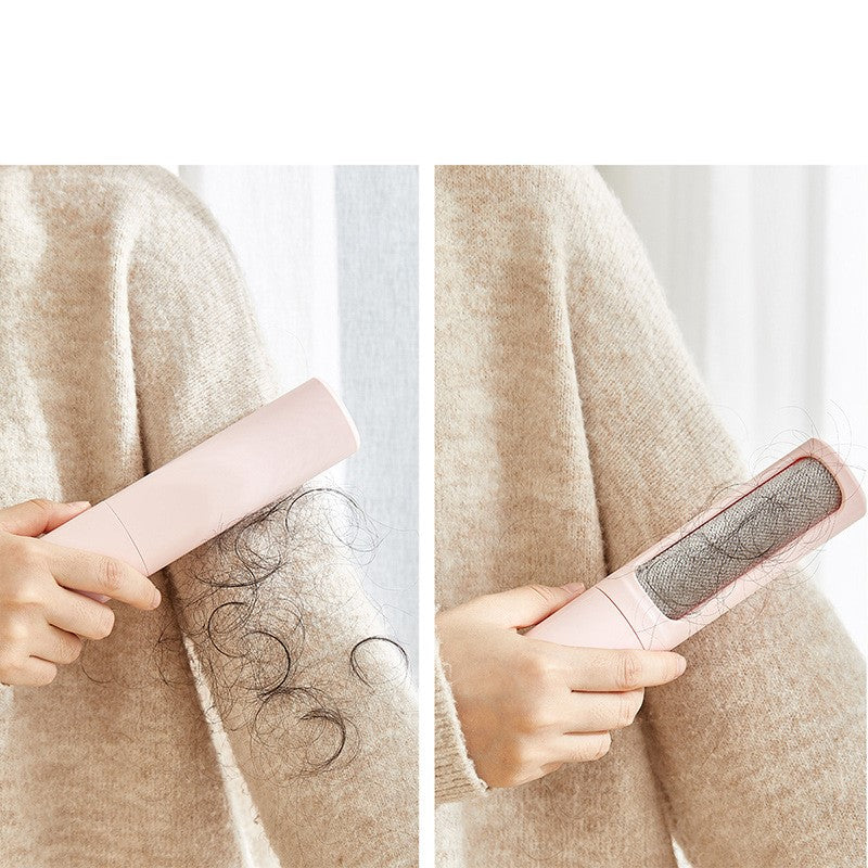 Reusable self-cleaning pet hair remover roller lint brush — view 2