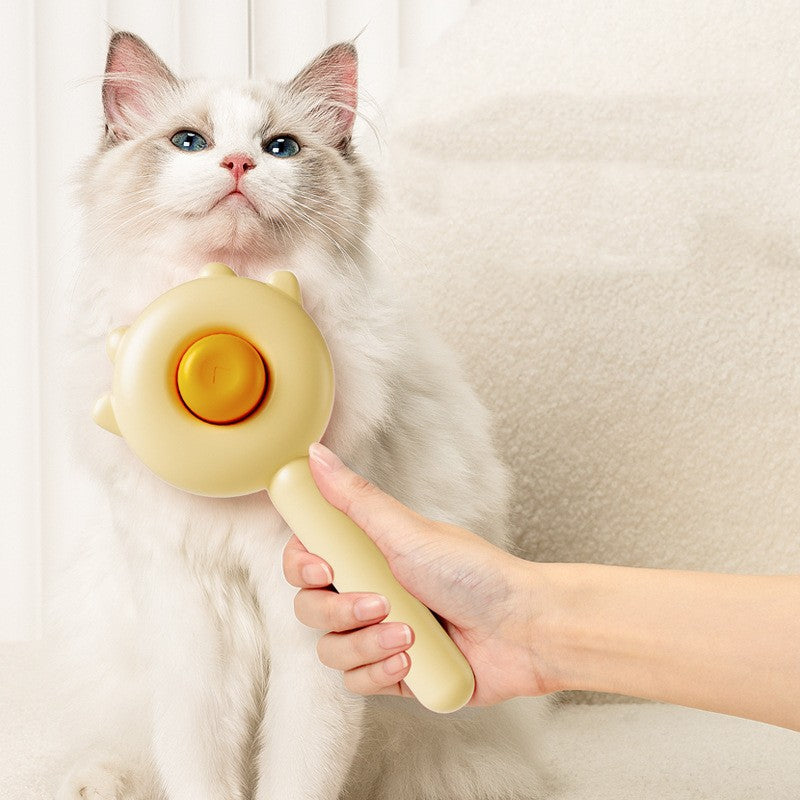 Pet deshedding comb undercoat hair removal scratcher — view 6