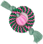 Durable nylon rubber dog chew toy in Pink